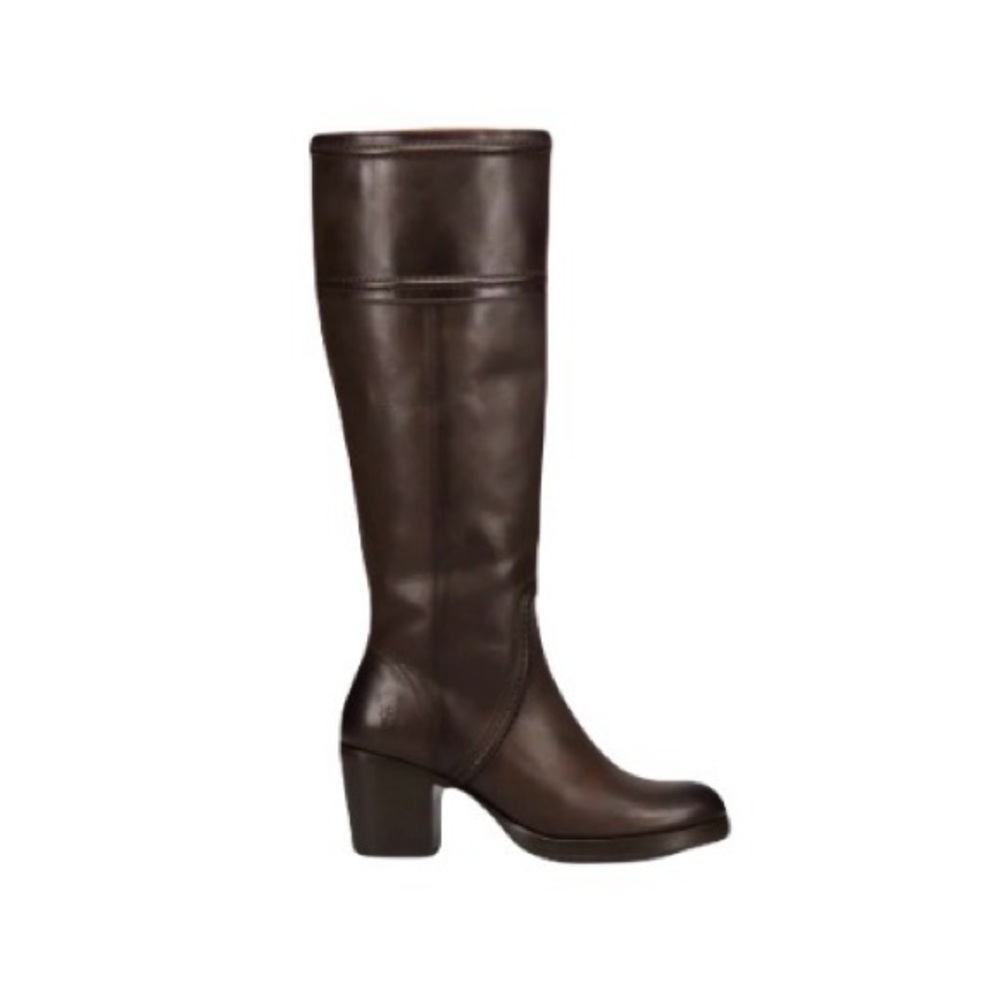 Frye Vintage Leather Chocolate Brown Jean Tall Pull On Boot